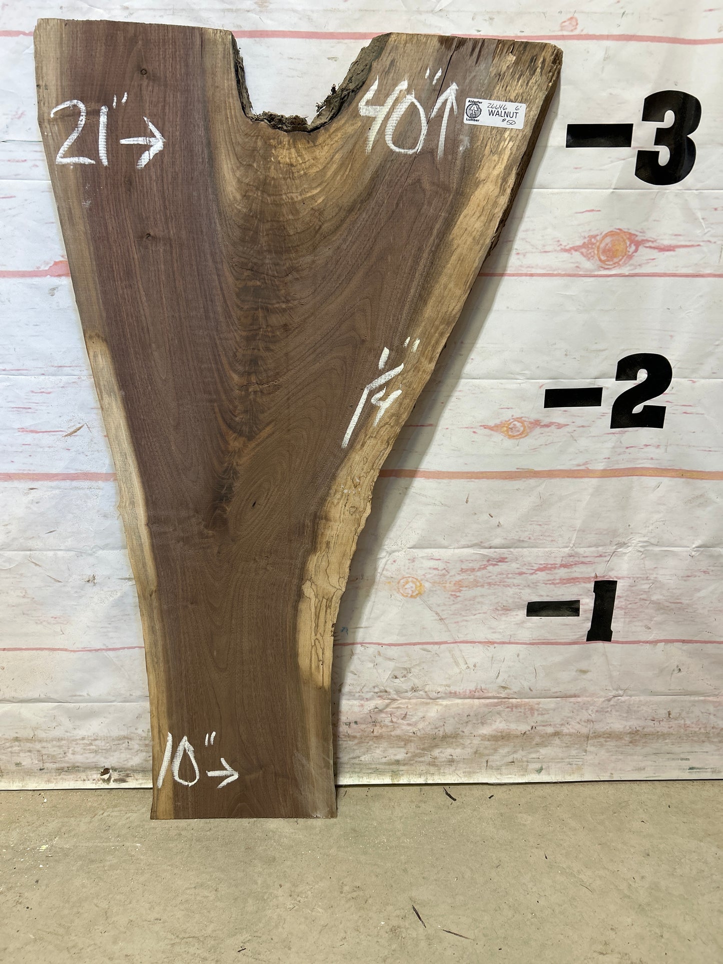 Live Edge Walnut Sku#26646M-6