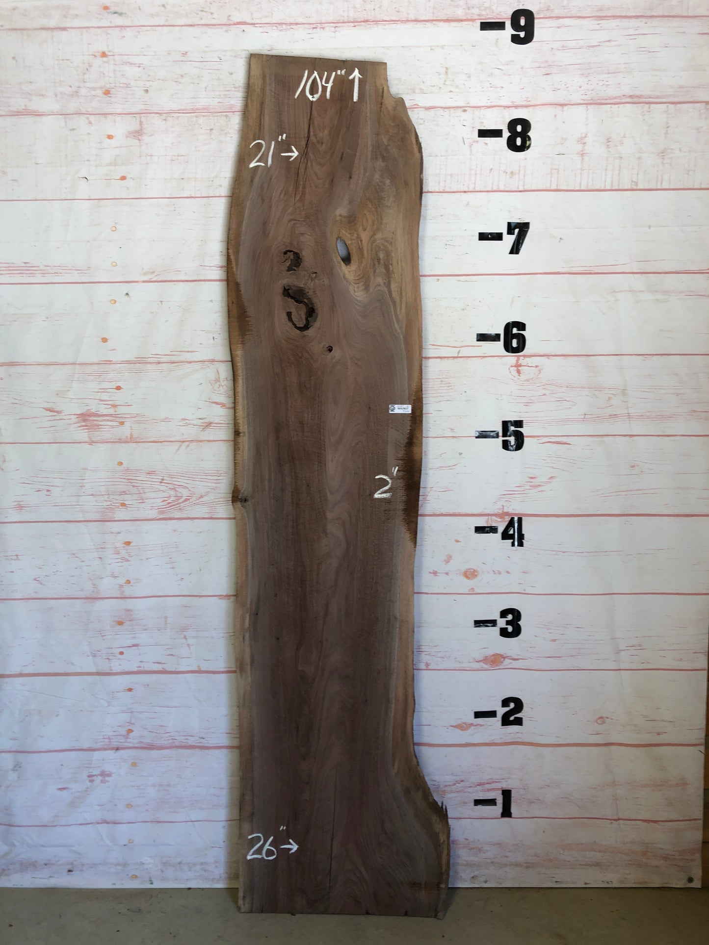 Live Edge Walnut Sku#22787J-35