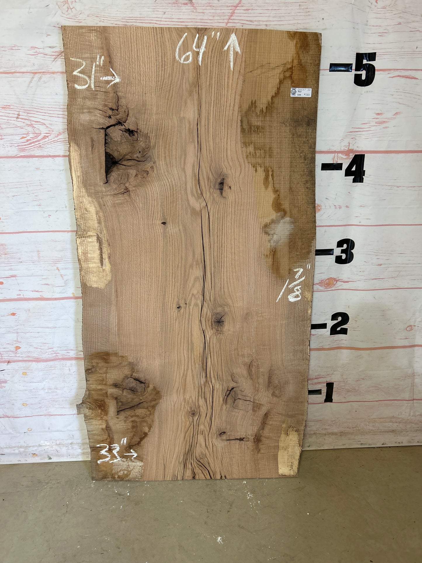 Live Edge Red Oak Sku#24537-28