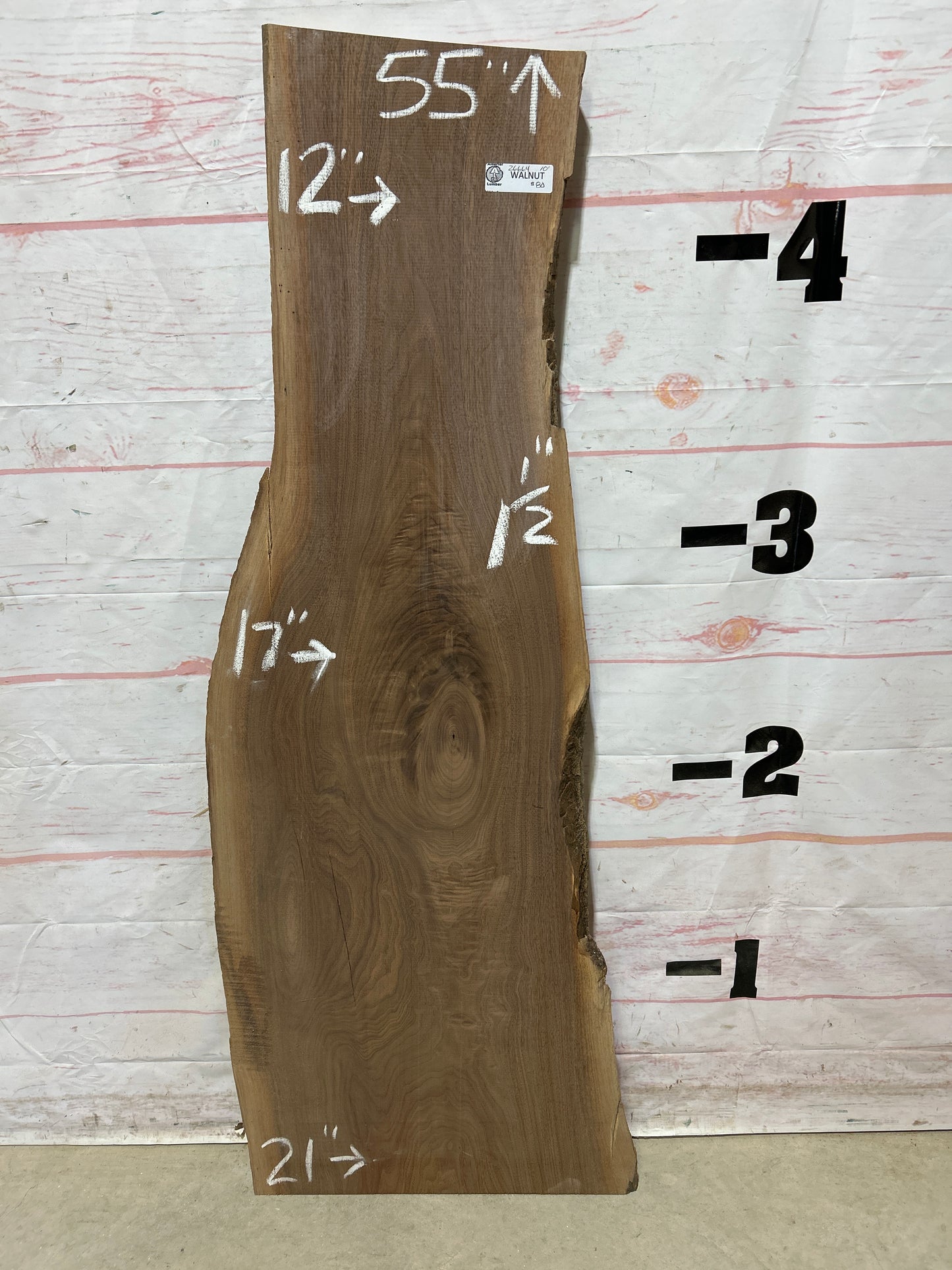 Live Edge Walnut Sku#26664M-10