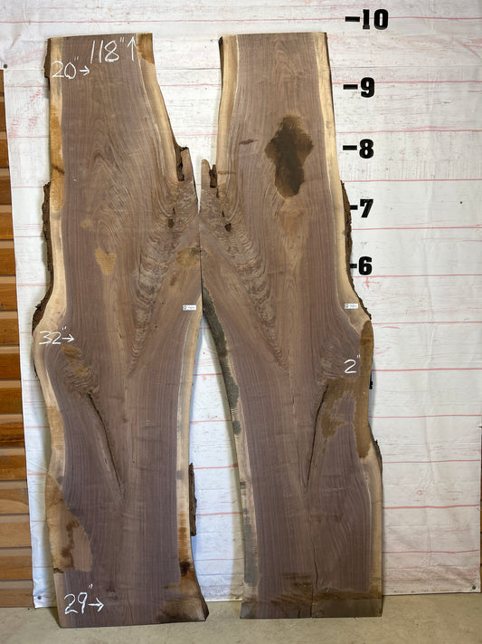 Live Edge Walnut Set Sku#26185K-86
