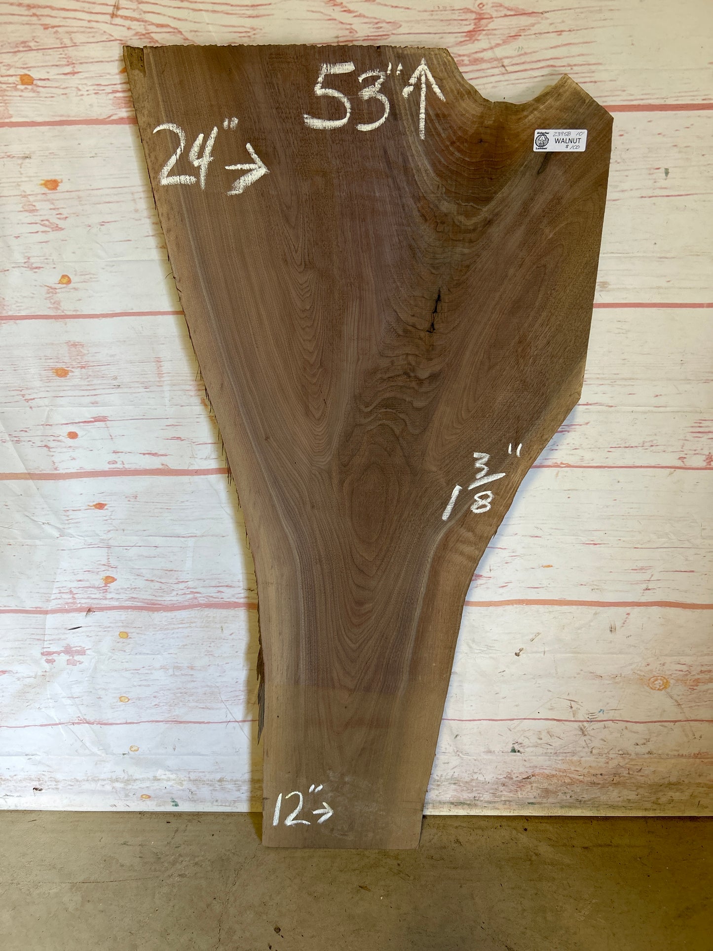 Live Edge Walnut Sku#23958M-10