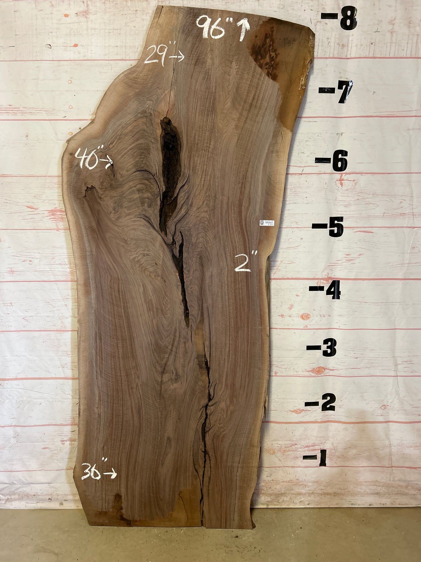 Live Edge Walnut Sku#24605-47