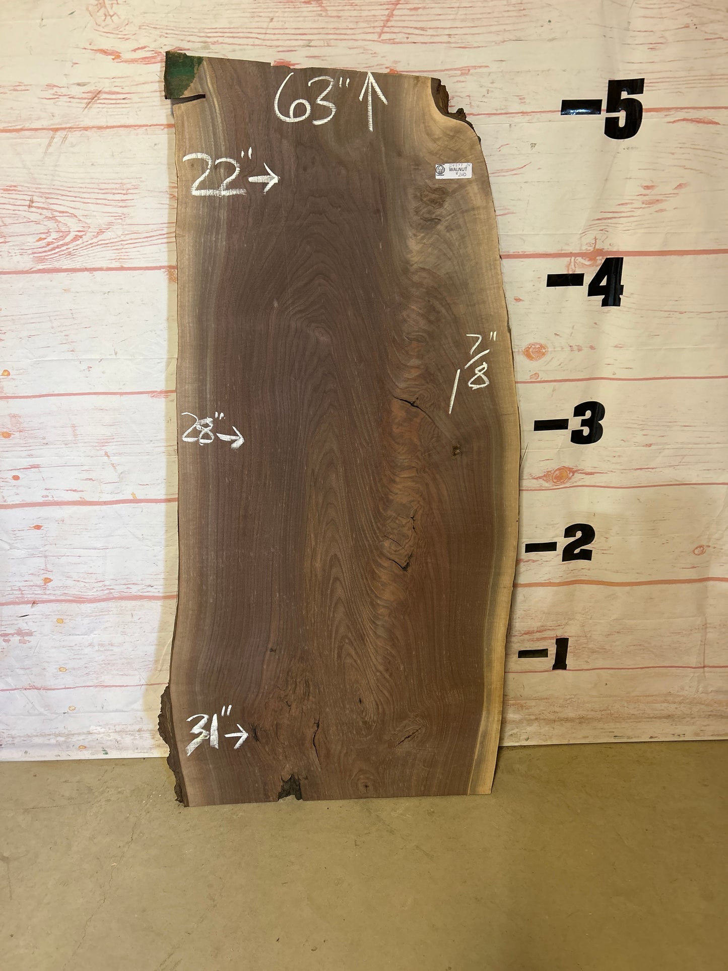 Live Edge Walnut Sku# 24377A-24