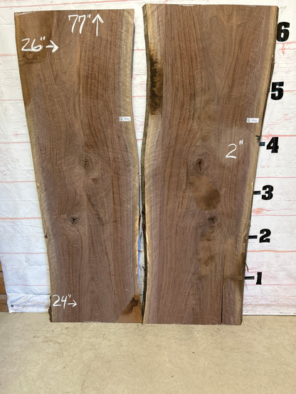 Live Edge Walnut Set Sku#26364F-54