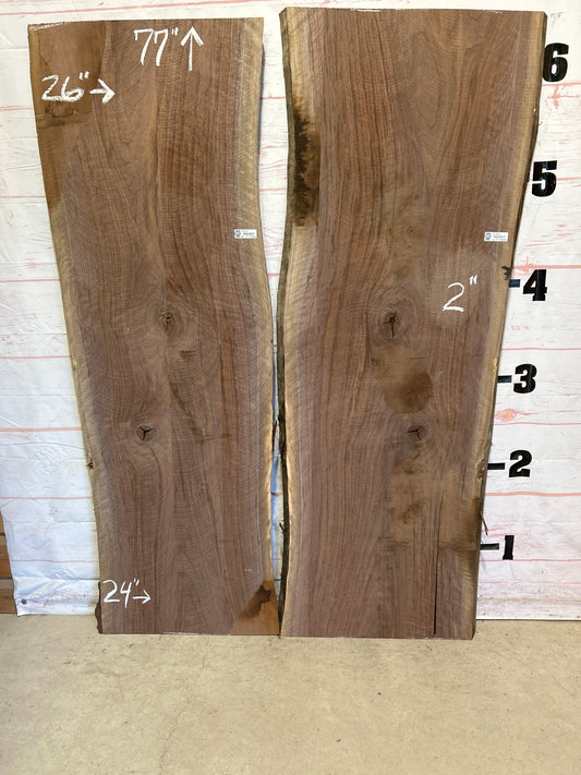 Live Edge Walnut Set Sku#26364F-54