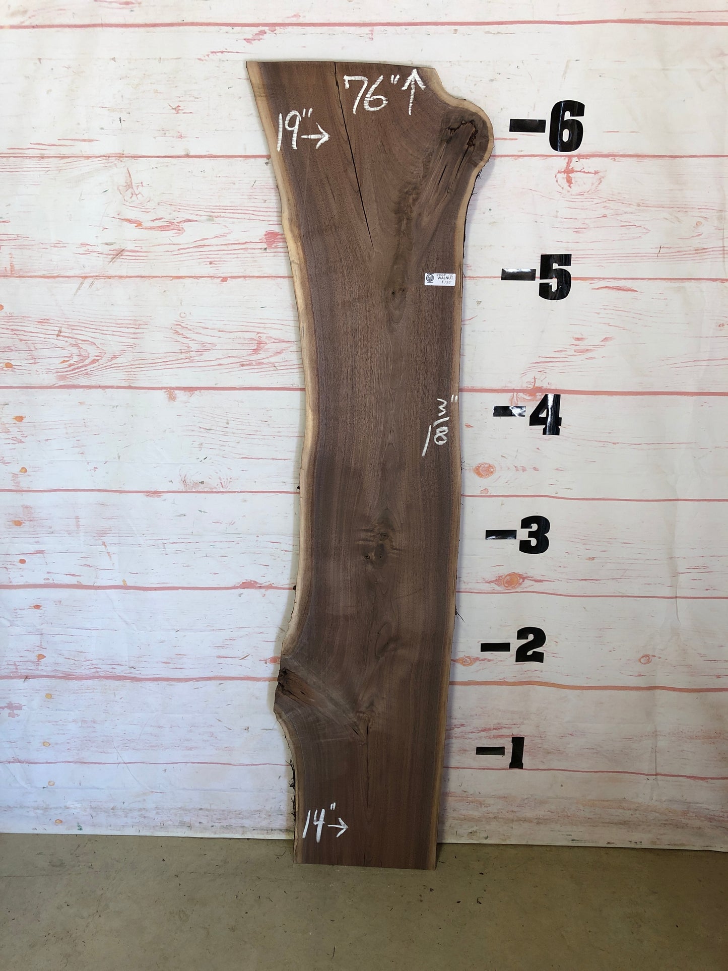 Live Edge Walnut Sku#23305G-13