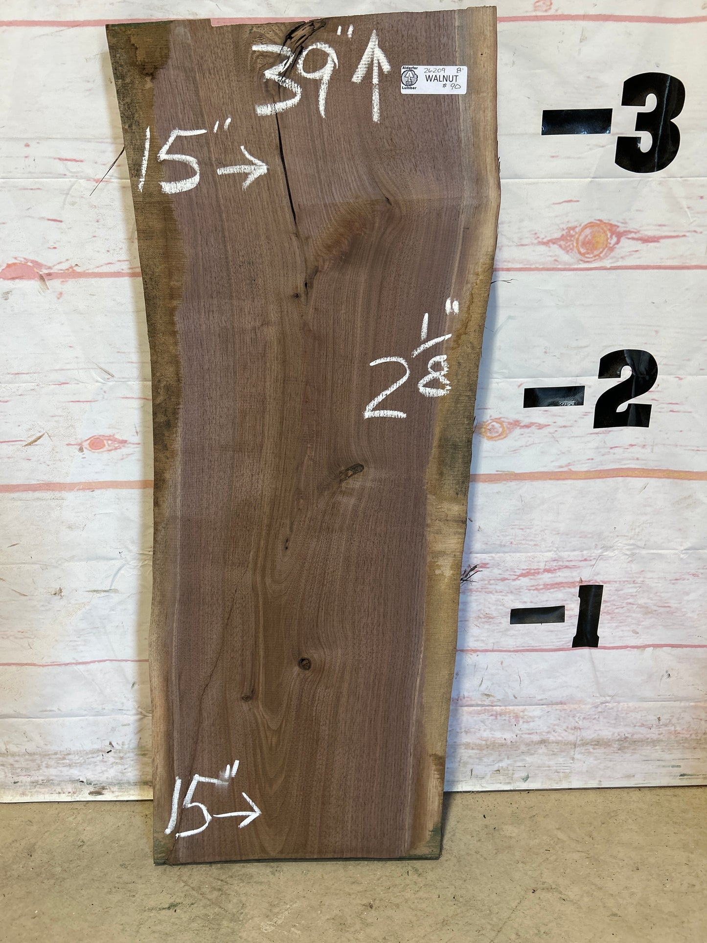 Live Edge Walnut Sku#26209M-8