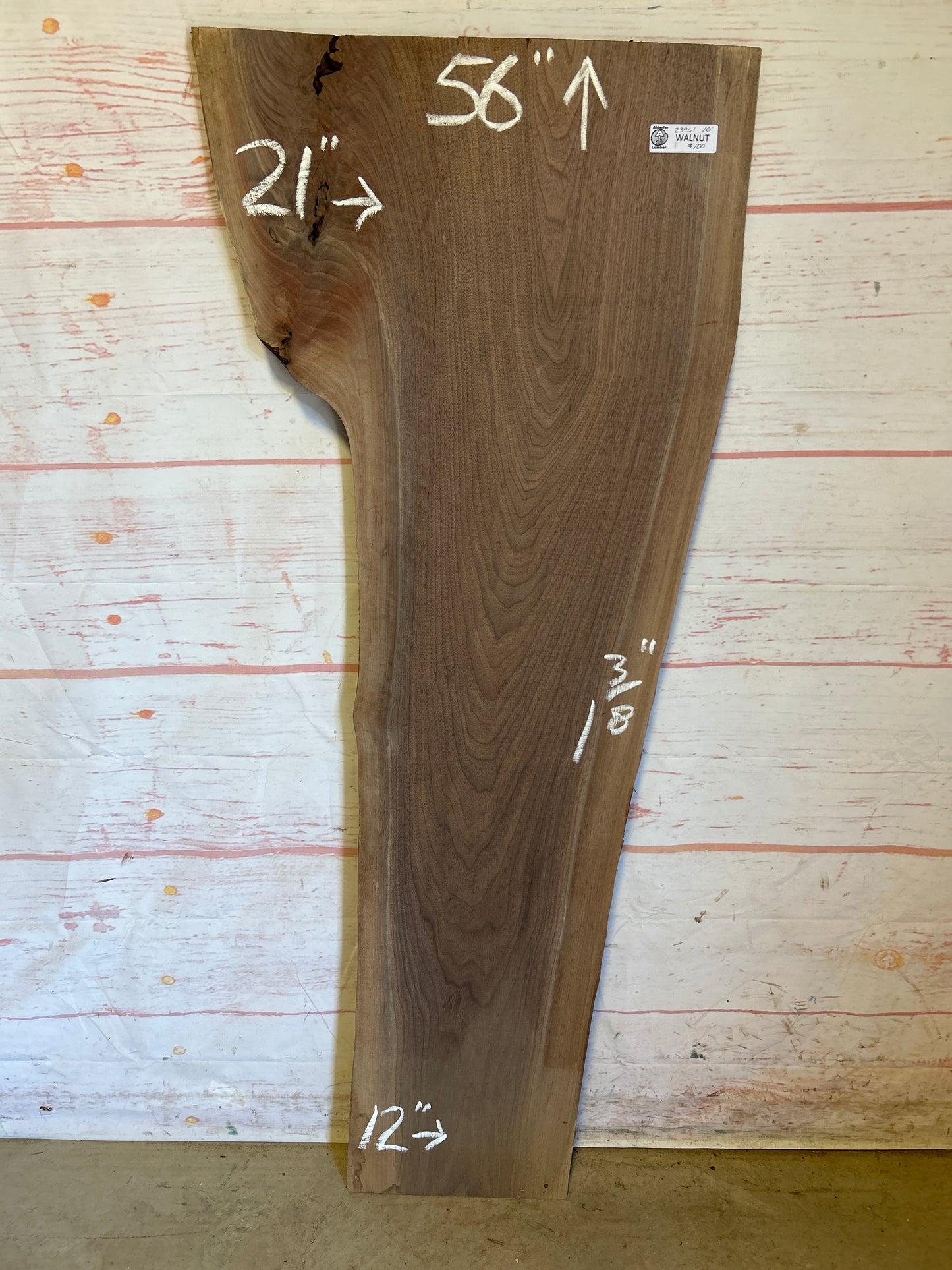 Live Edge Walnut Sku#23961M-10