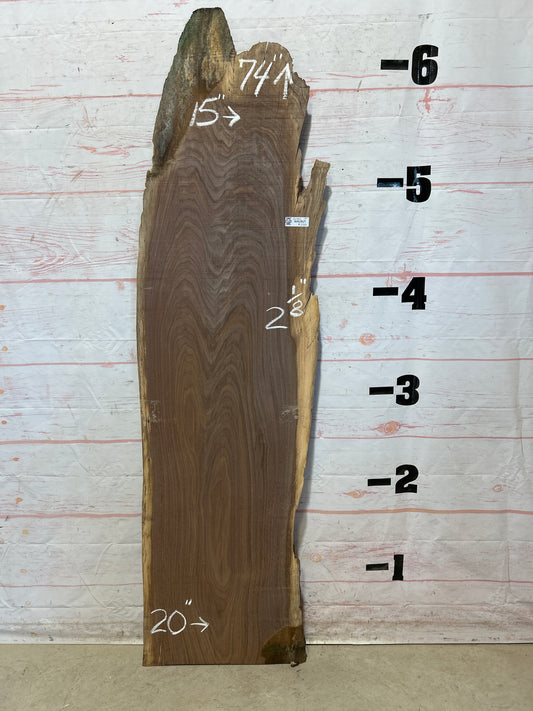Live Edge Walnut Sku#26342F-19