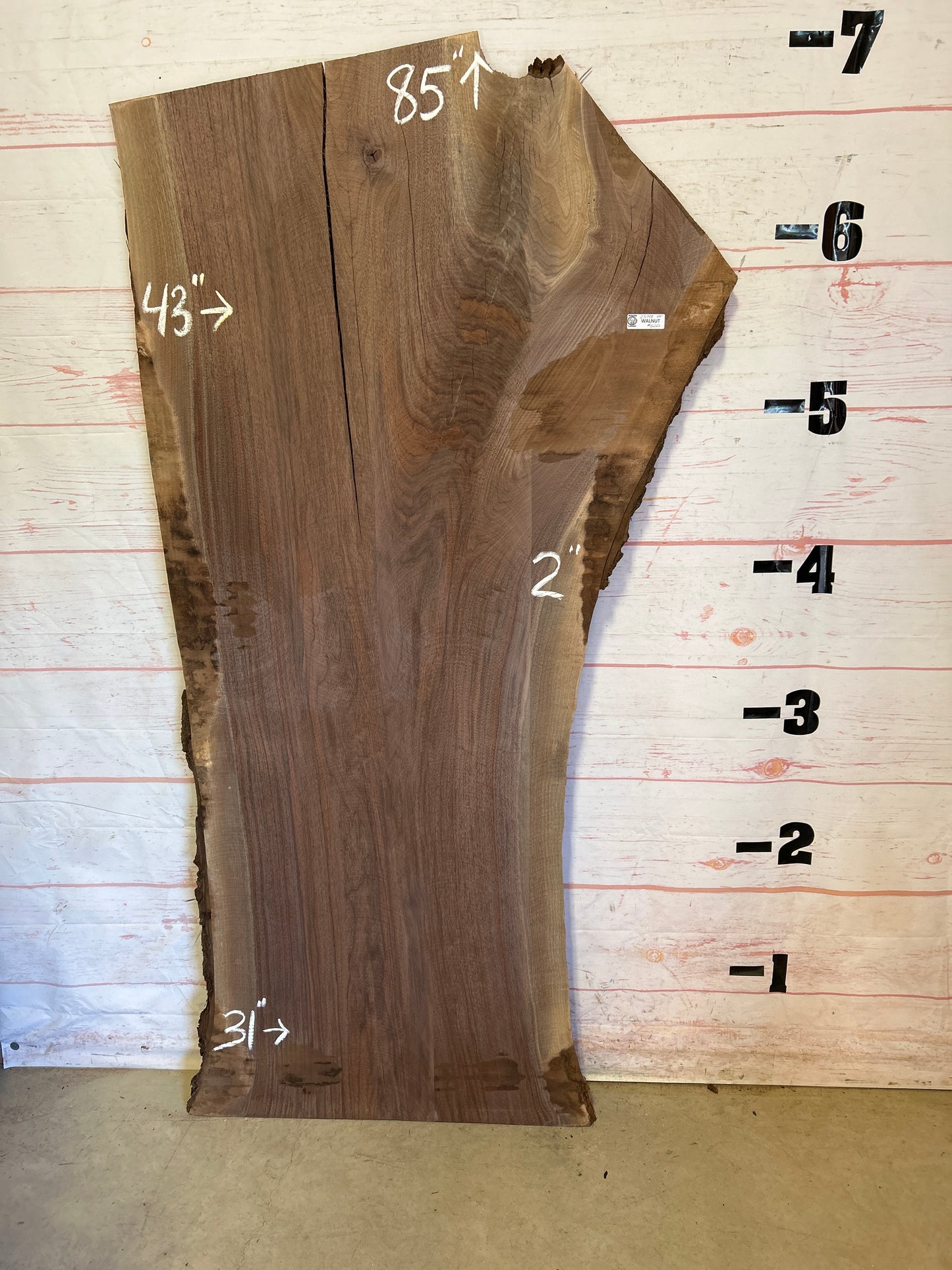 Live Edge Walnut Sku#23798-44