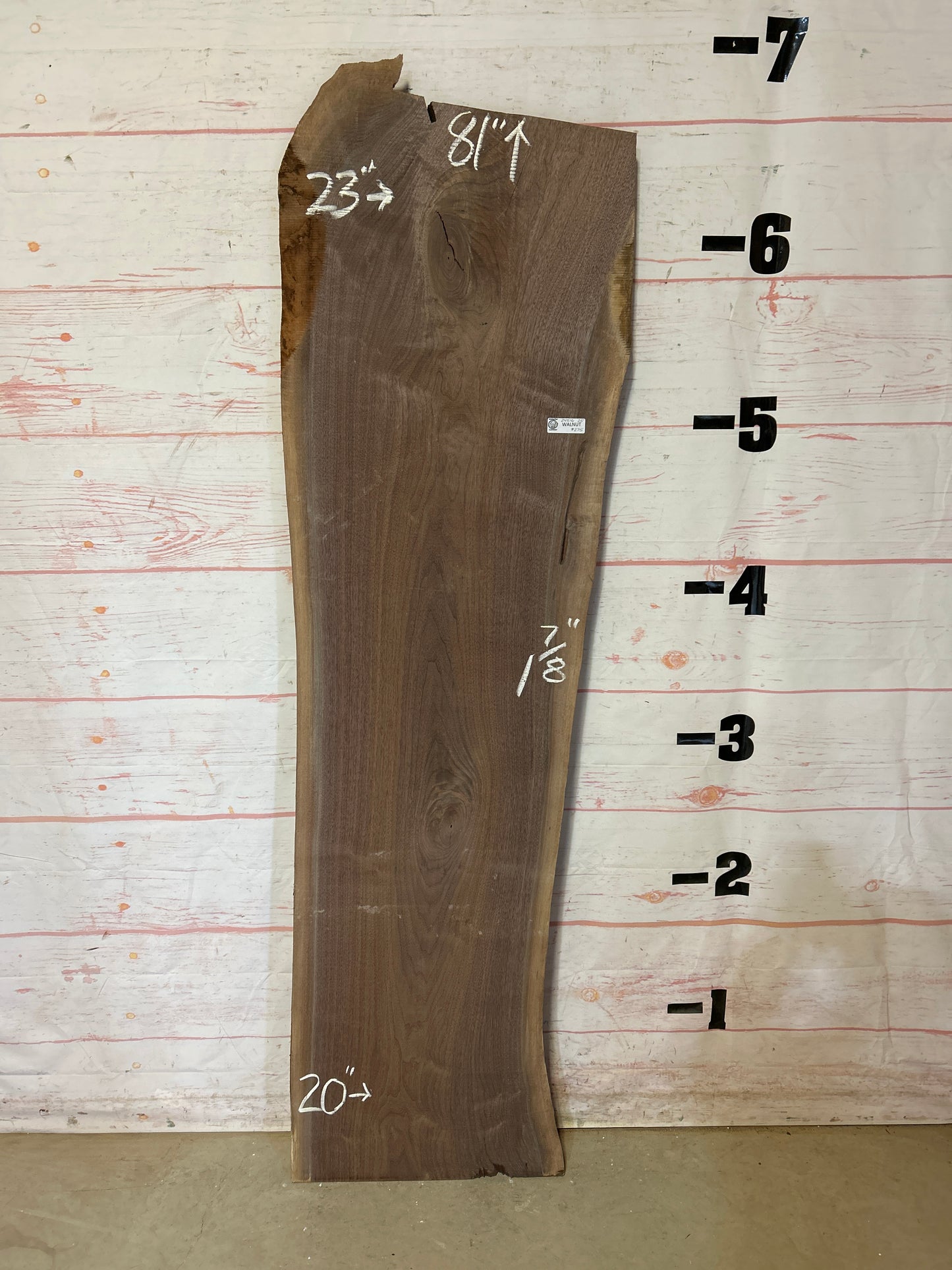 Live Edge Walnut Sku#24516F-25