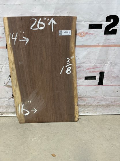 Live Edge Walnut Sku#26689M-4