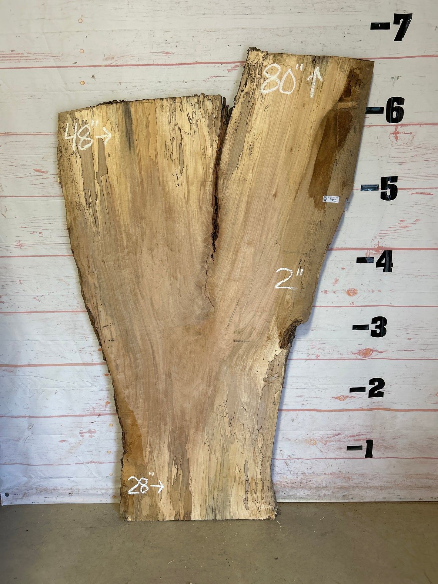 Live Edge Spalted Maple Sku#23926S-42