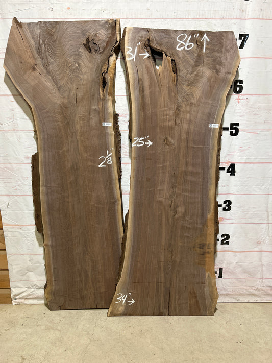 Live Edge Walnut Set Sku#27202K-72