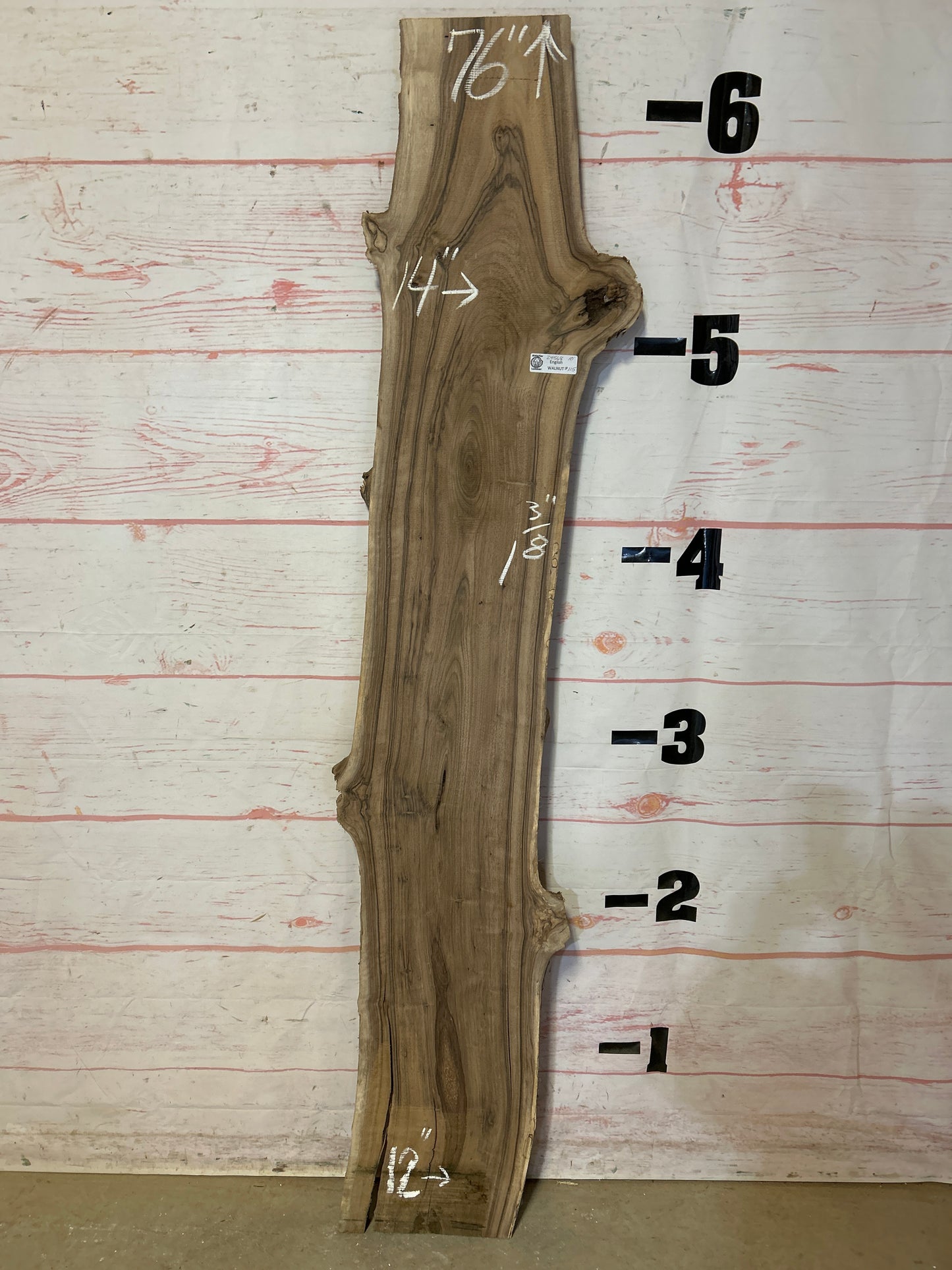 Live Edge English Walnut Sku# 24568N-10