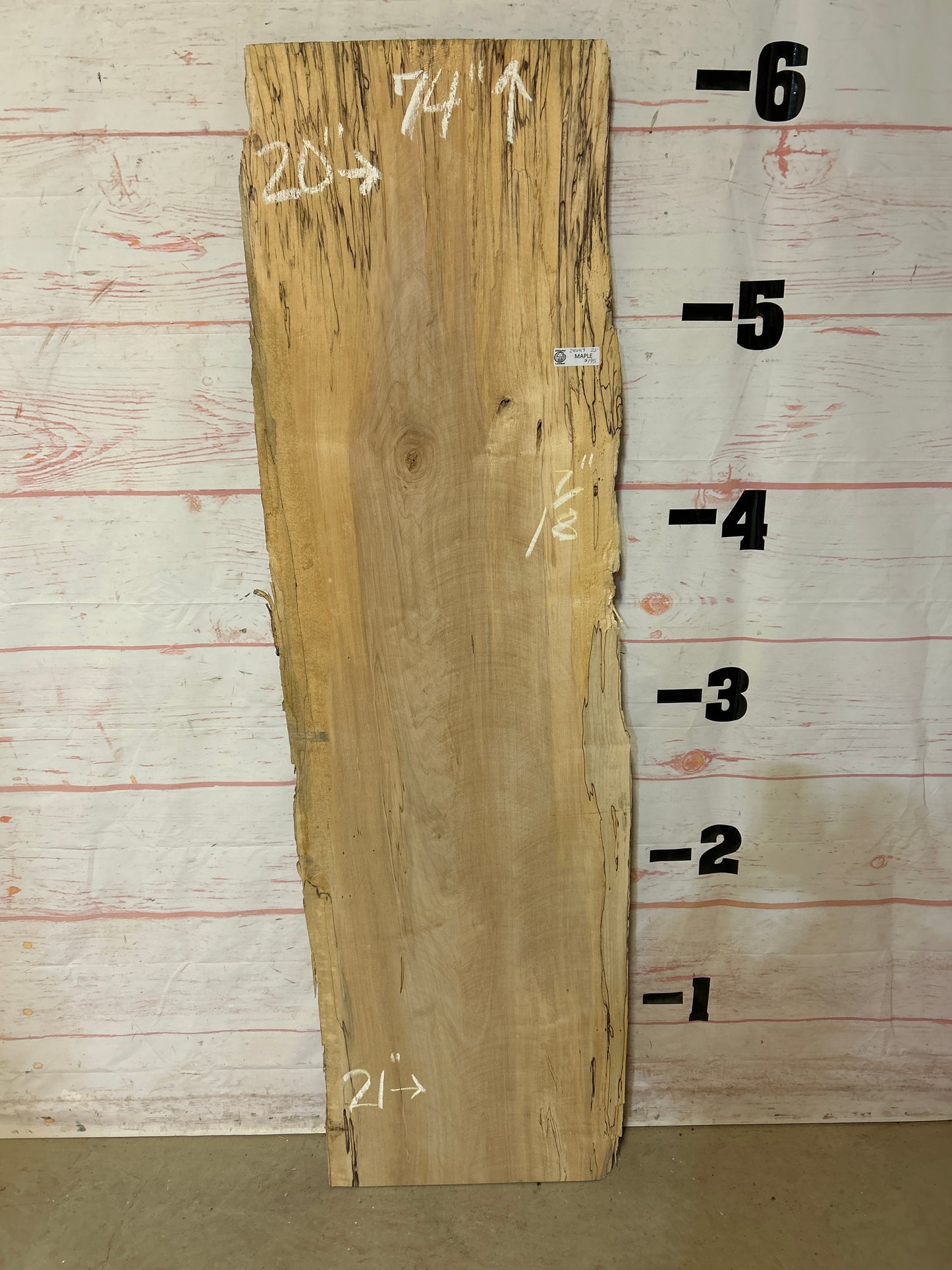 Live Edge Spalted Maple Sku#24447E-22