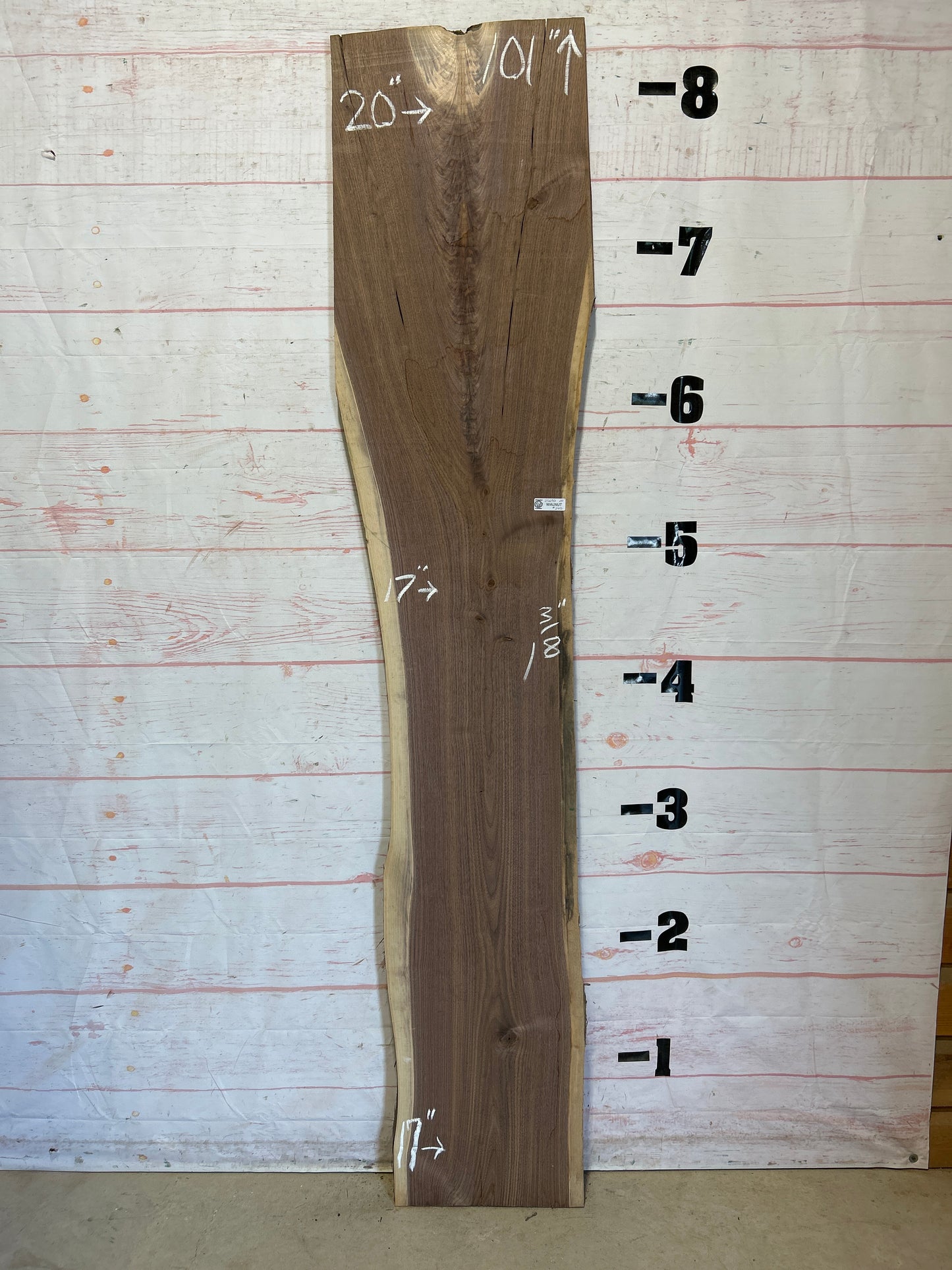 Live Edge Walnut Sku#25690M-20