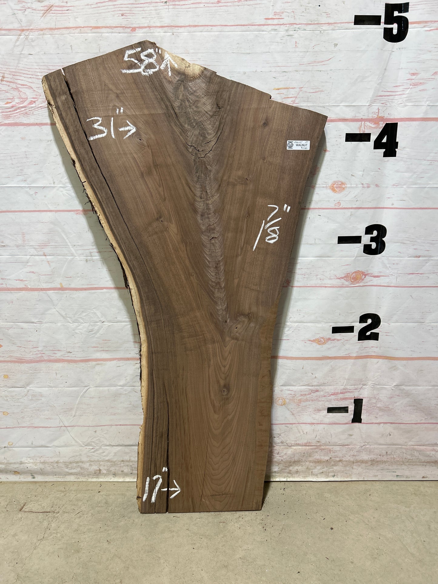 Live Edge Walnut Sku#26615A-19