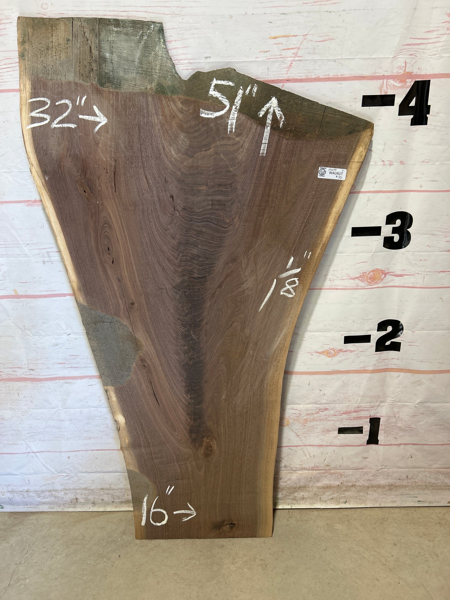 Live Edge Walnut Sku#26648M-9
