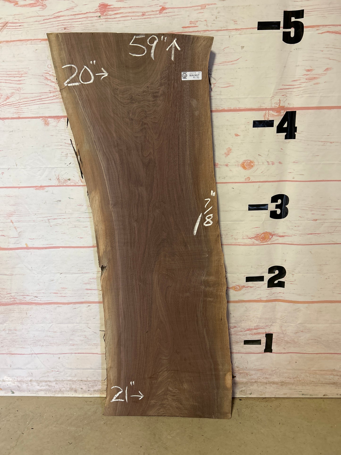 Live Edge Walnut Sku#24473A-17