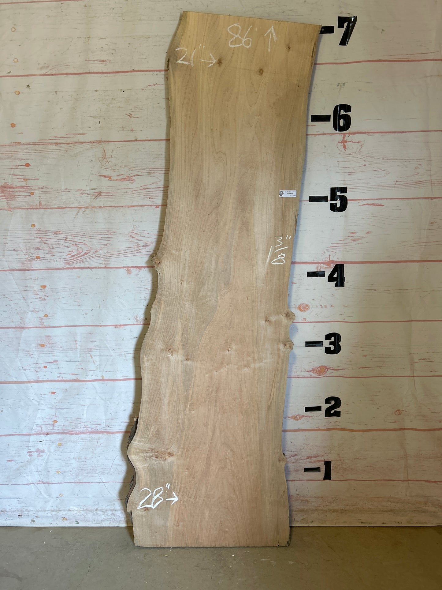 Live Edge Maple Sku#24681E-22