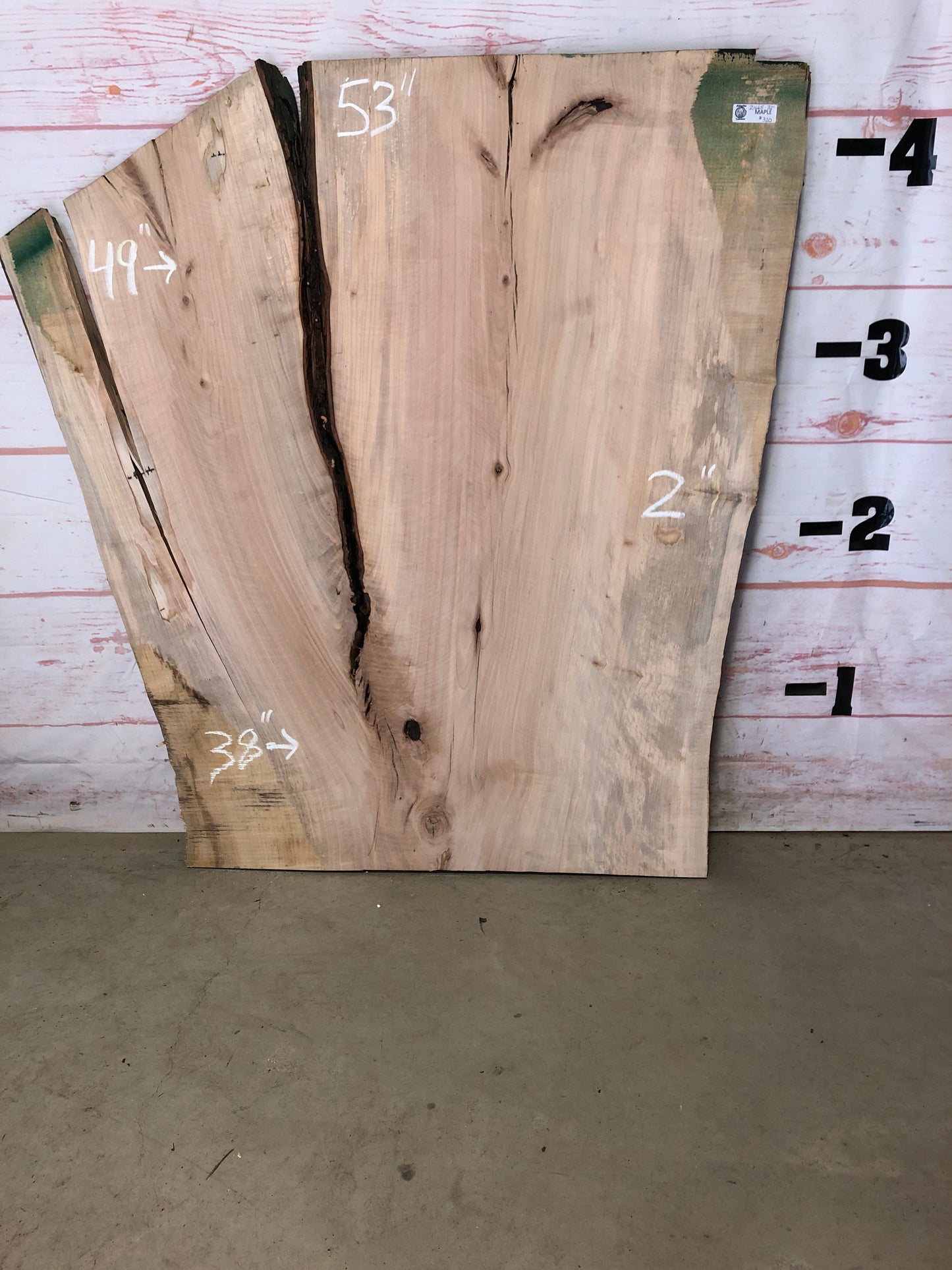 Live Edge Maple Sku# 21665B-32