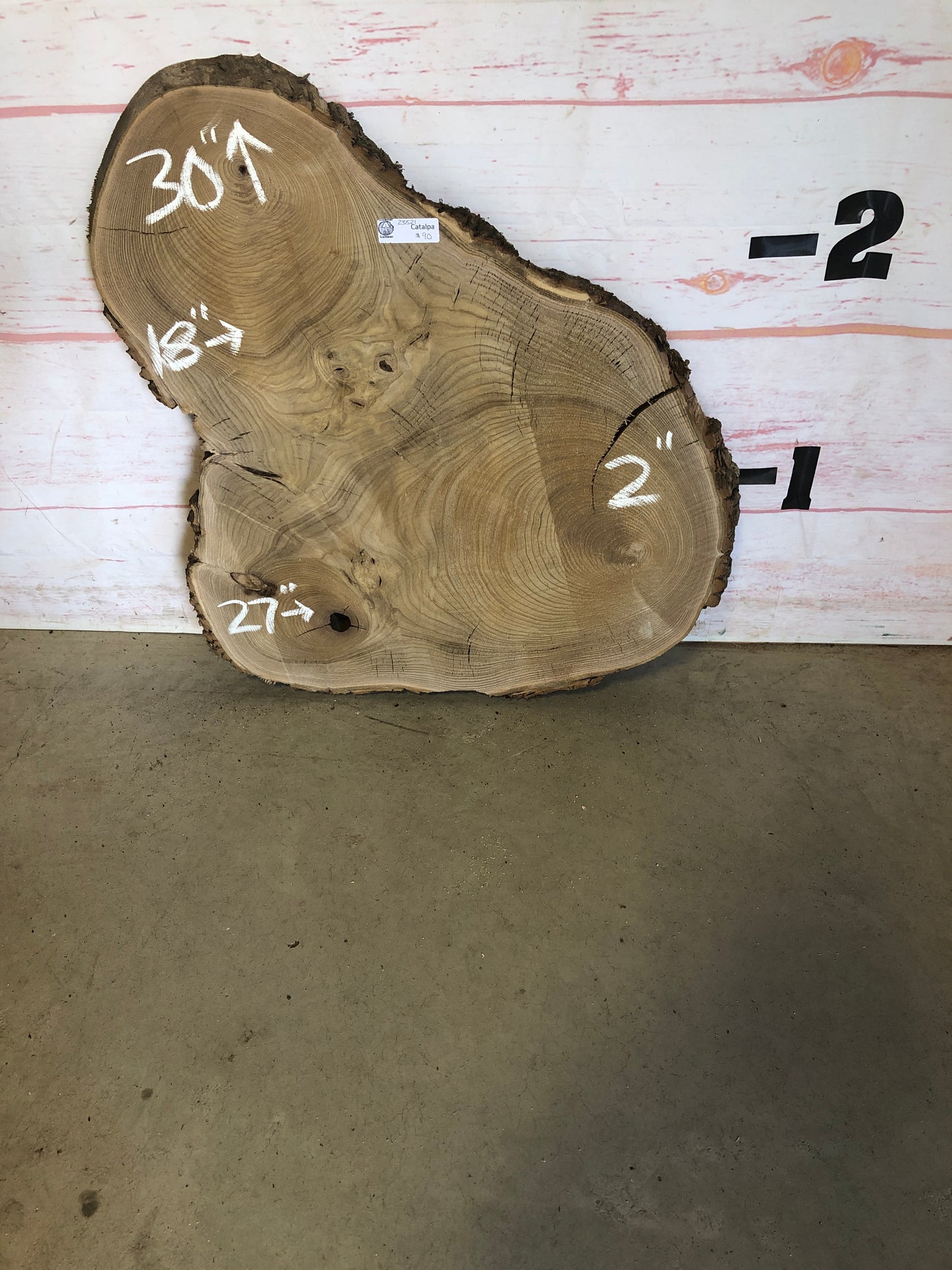 Live Edge Catalpa Cookie Sku#23521M