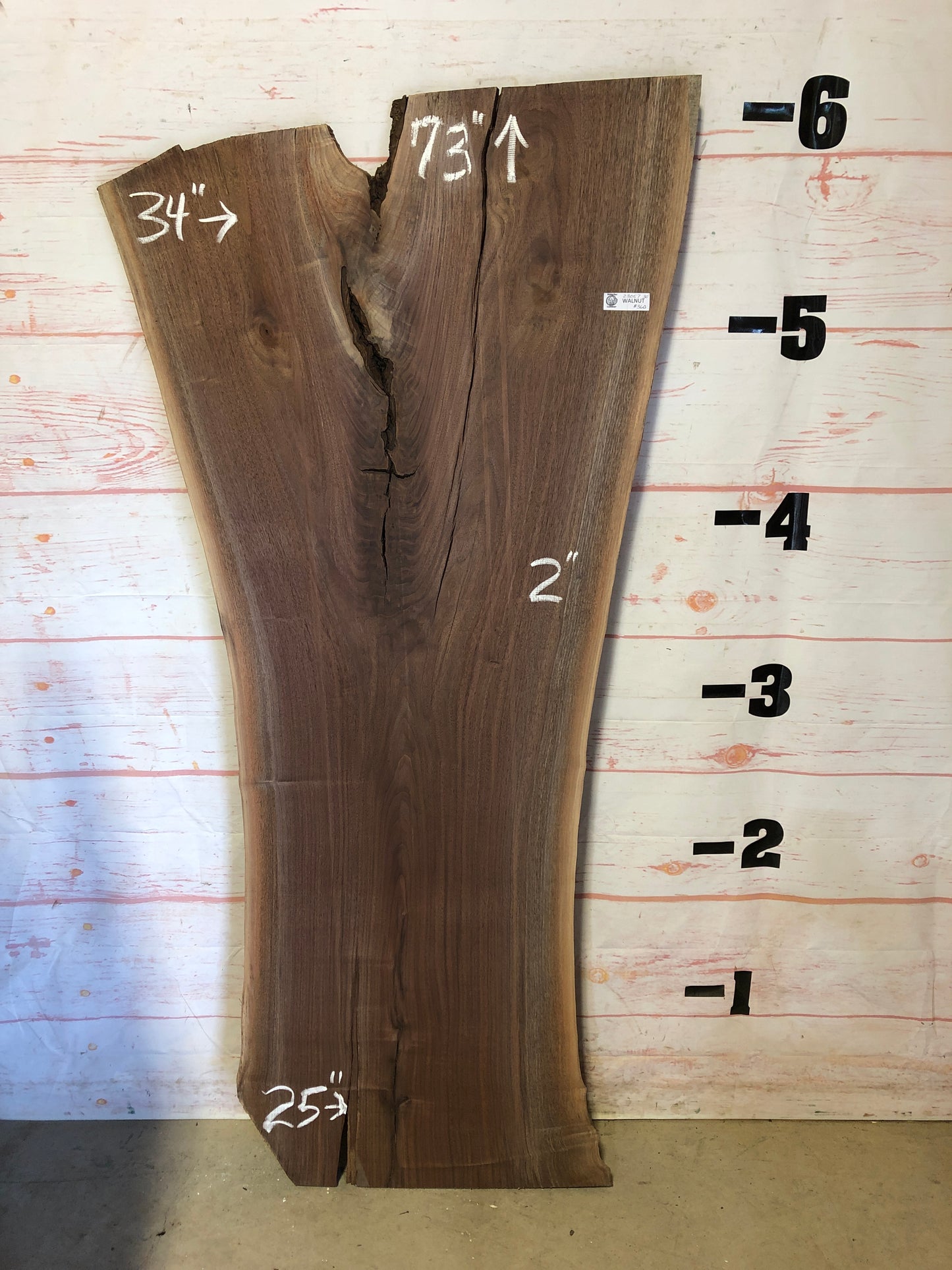 Live Edge Walnut Sku#23057A-30