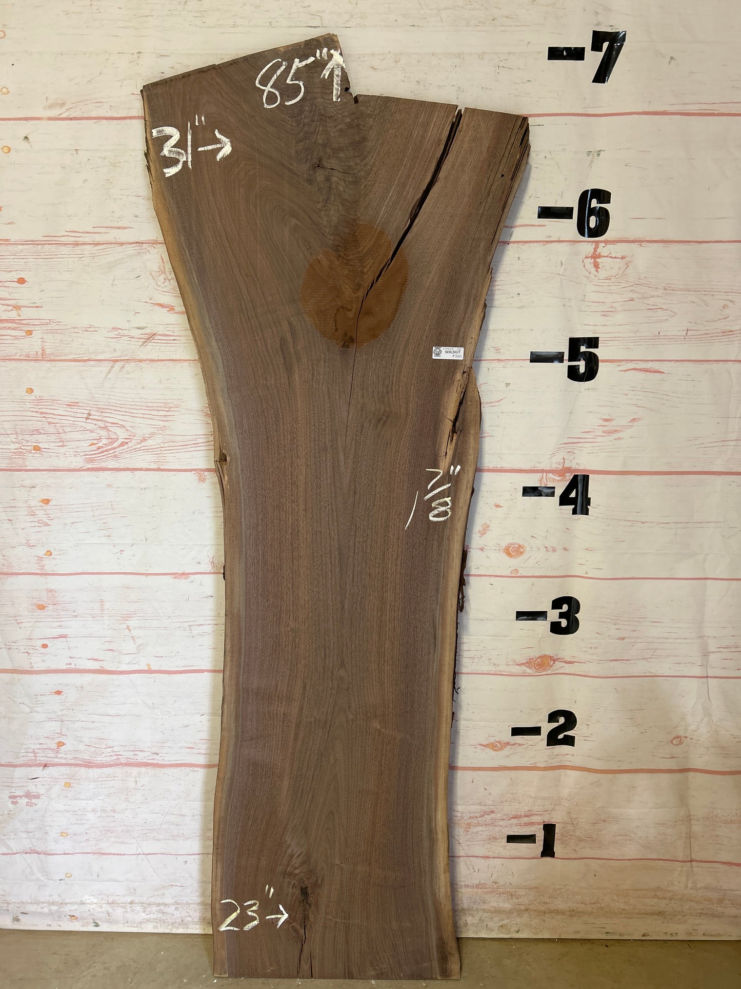 Live Edge Walnut Sku#24509F-32