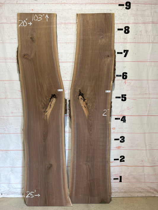 Live Edge Walnut Set Sku#26174K-66