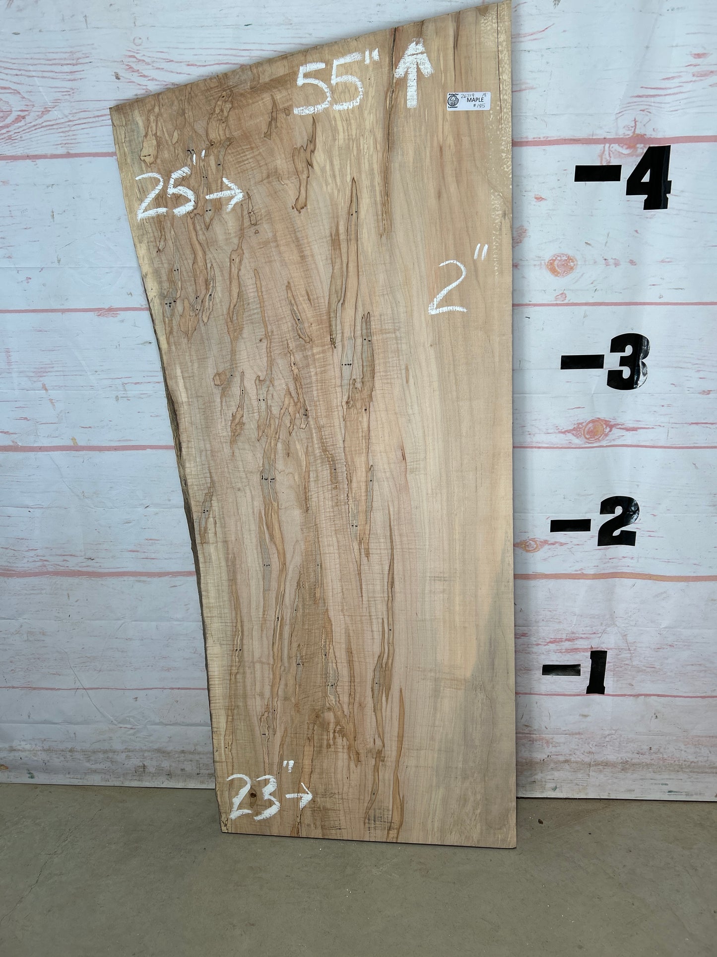 Live Edge Maple Sku#26719E-18