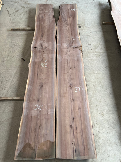 Live Edge Walnut Set Sku# 26842S-154