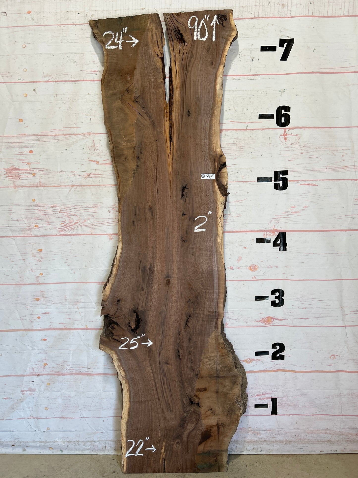Live Edge Walnut Sku#26143C-30