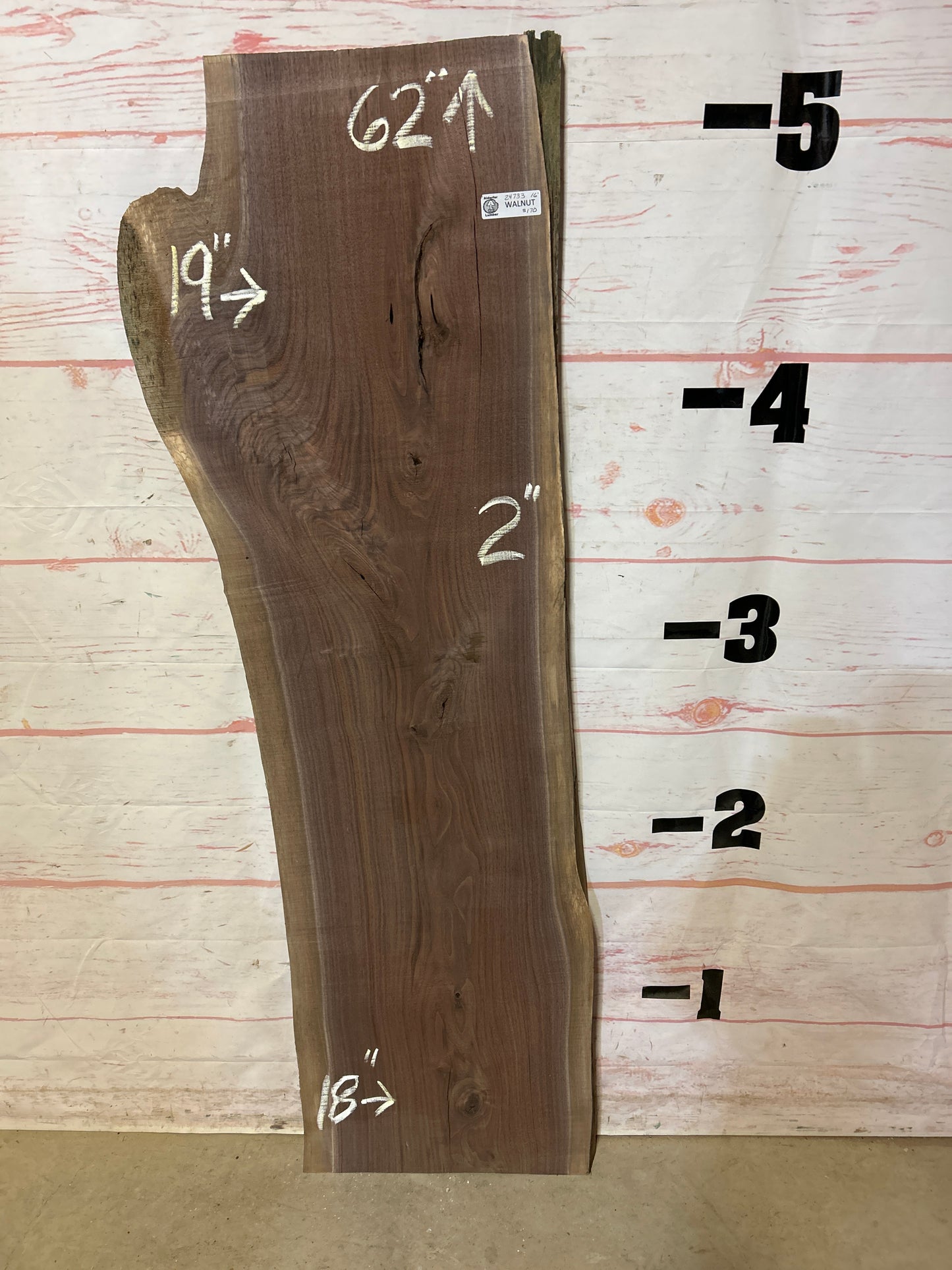 Live Edge Walnut Sku# 24733A-16