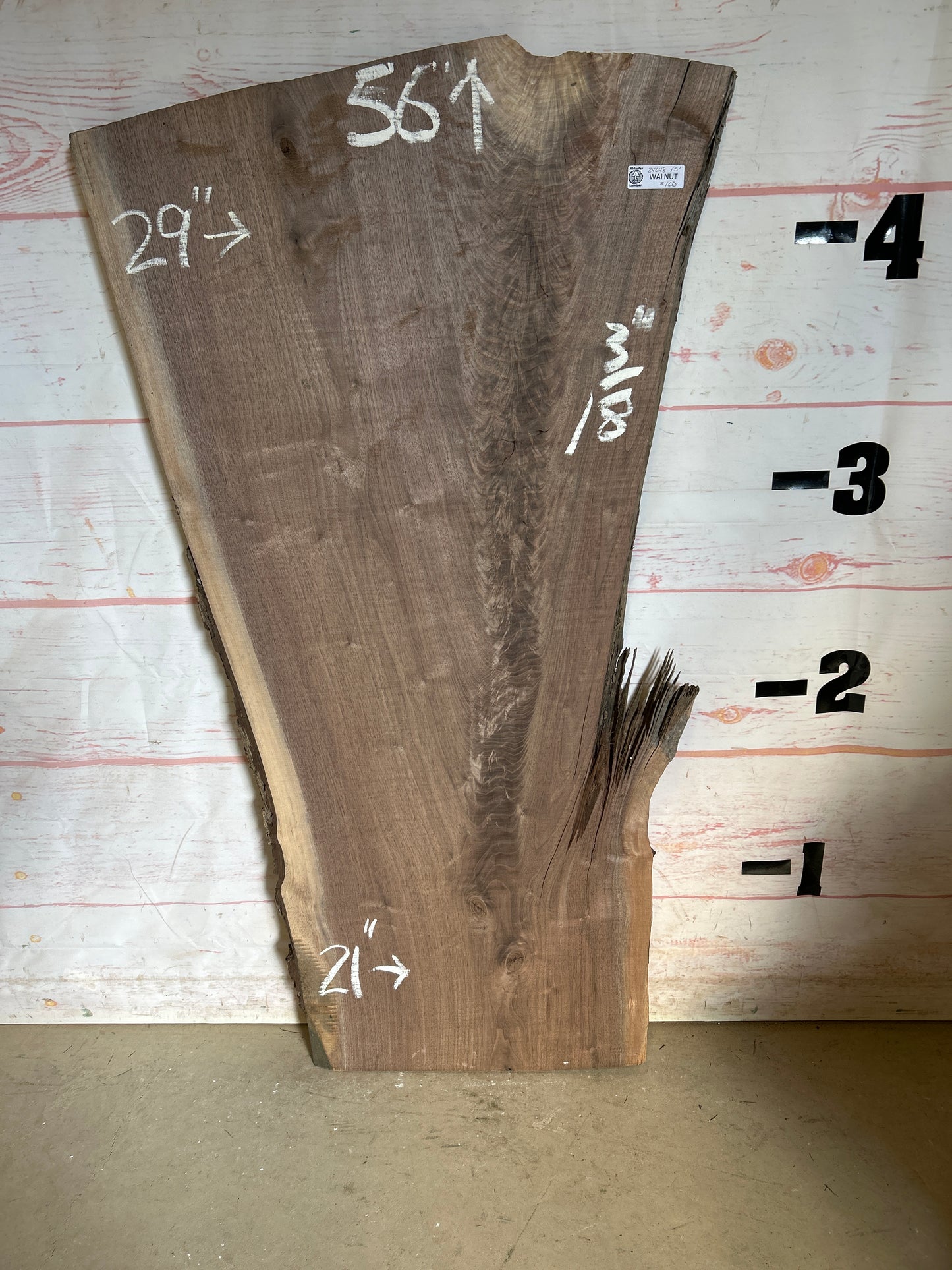 Live Edge Walnut Sku#24648A-15