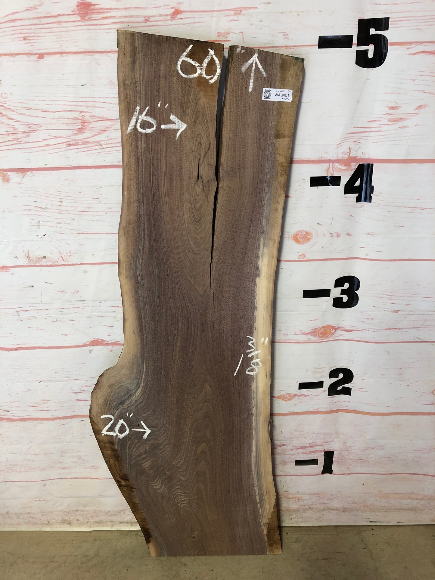 Live Edge Walnut Sku# 21462A-11