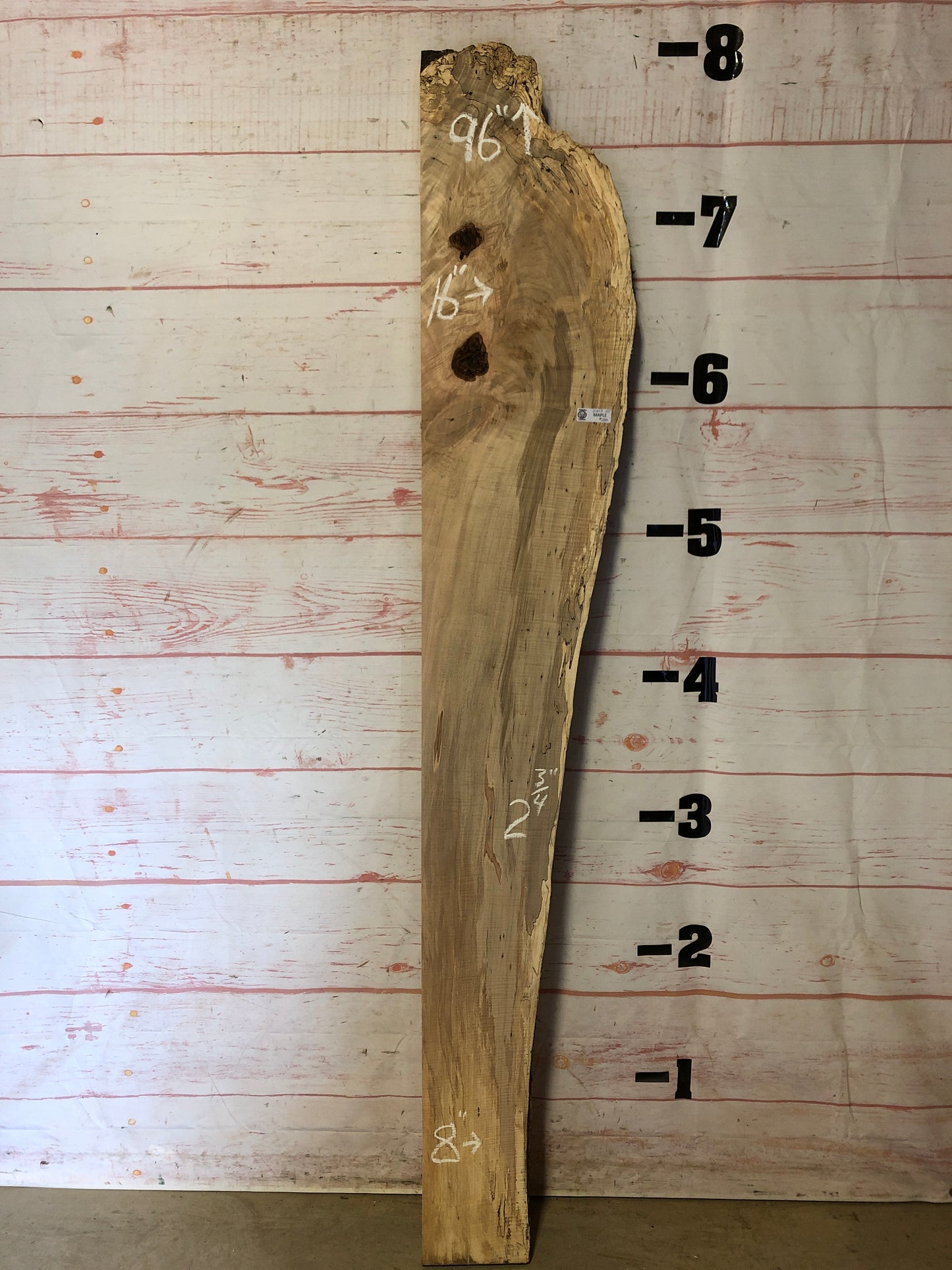 Live Edge Curly Maple Sk# 21613B-22