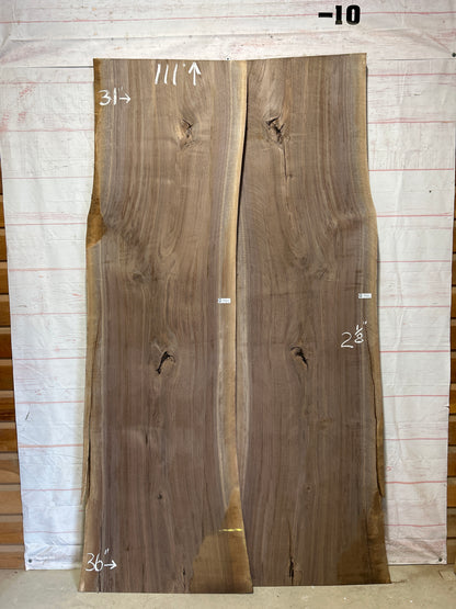 Live Edge Walnut Set Sku#26723K-104