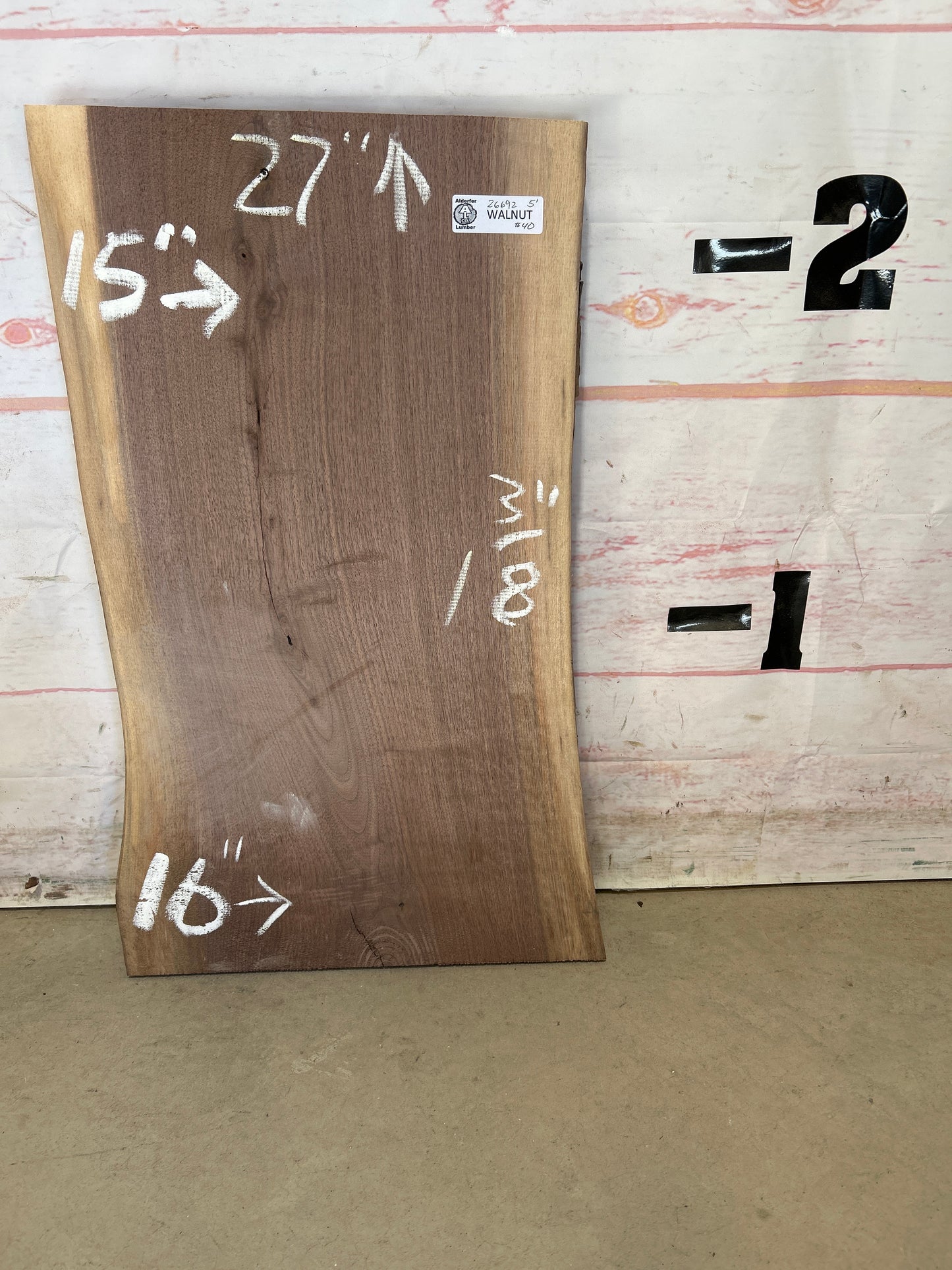 Live Edge Walnut Sku#26692M-5