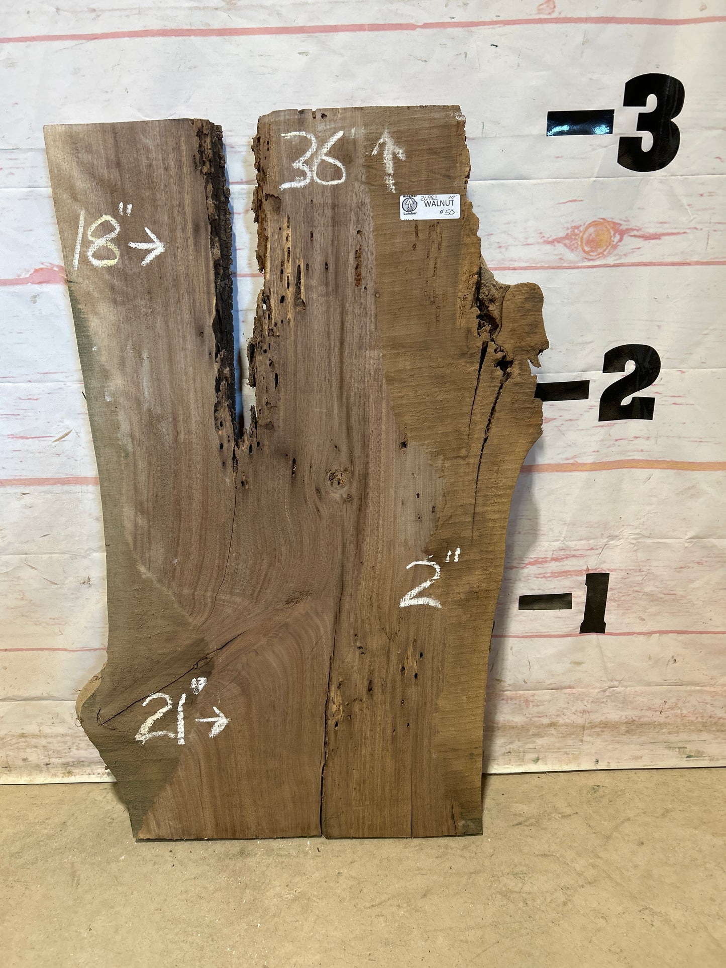 Live Edge Walnut Sku#26982M-10