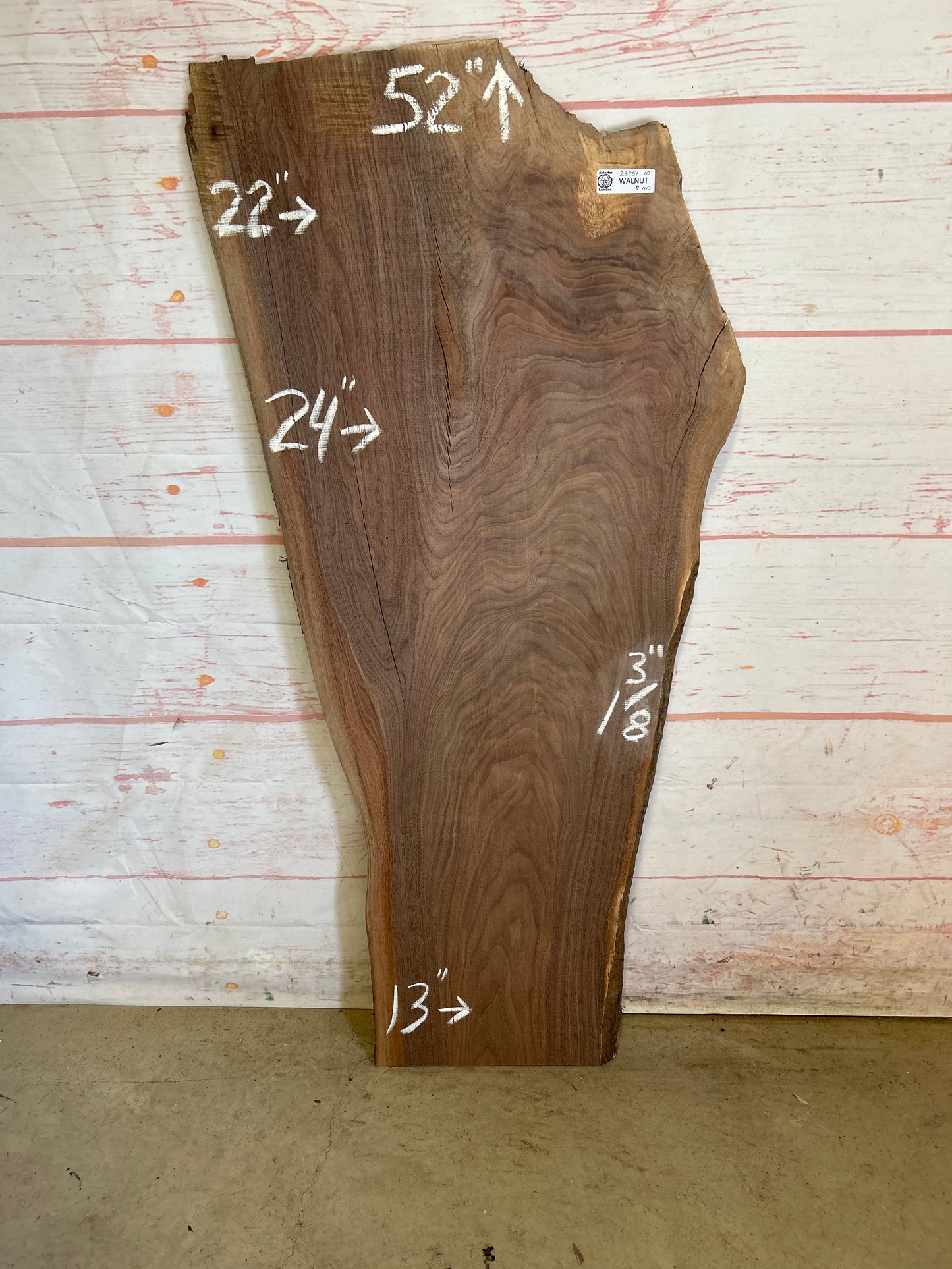 Live Edge Walnut Sku#23951M-10