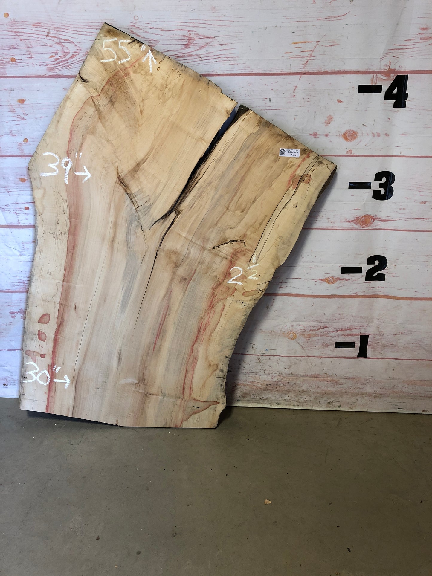 Live Edge Box Elder Sku#22679L-33