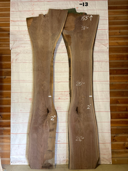 Live Edge Walnut Set Sku# 24277K-124