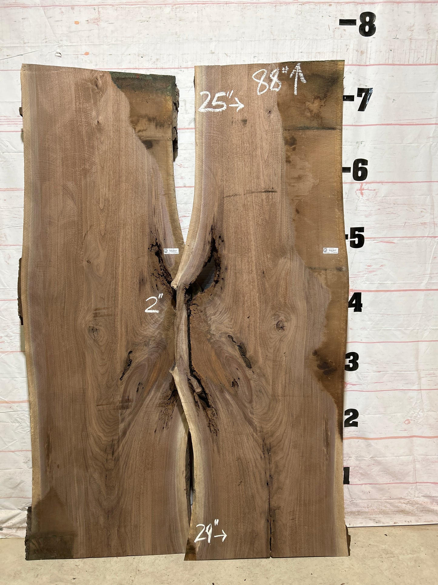 Live Edge Walnut Set Sku#27113K-66