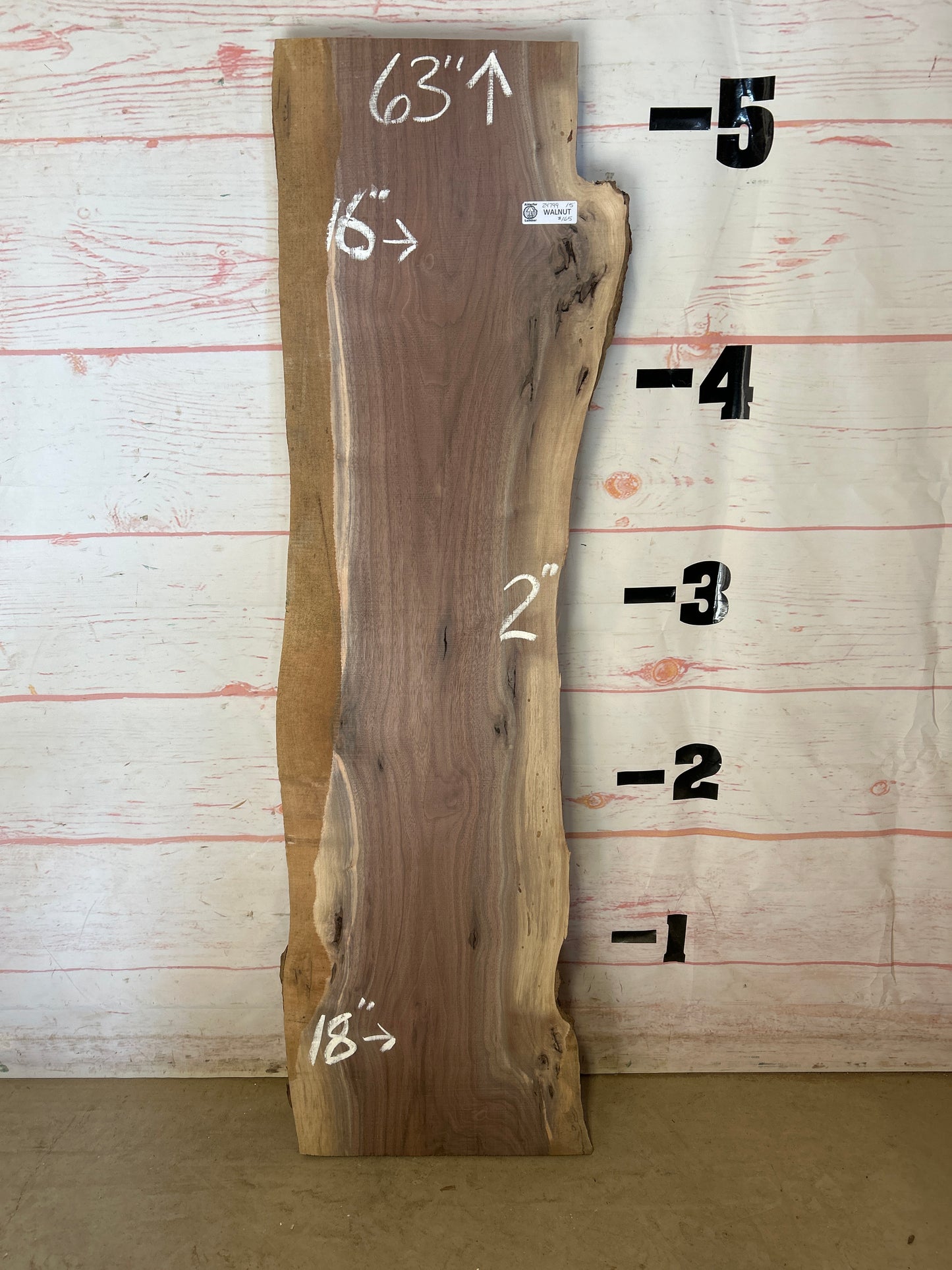 Live Edge Walnut Sku#24799A-15