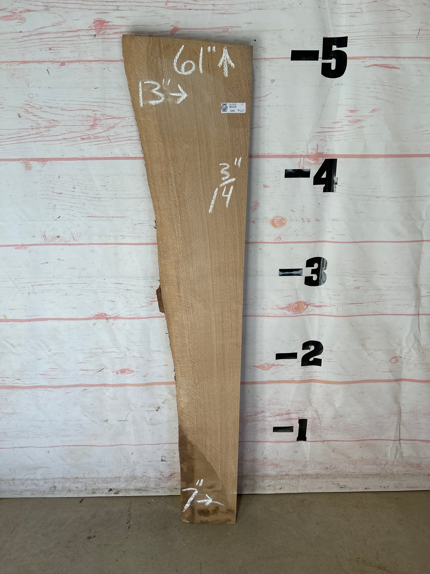 Live Edge White Oak Sku#26948-7