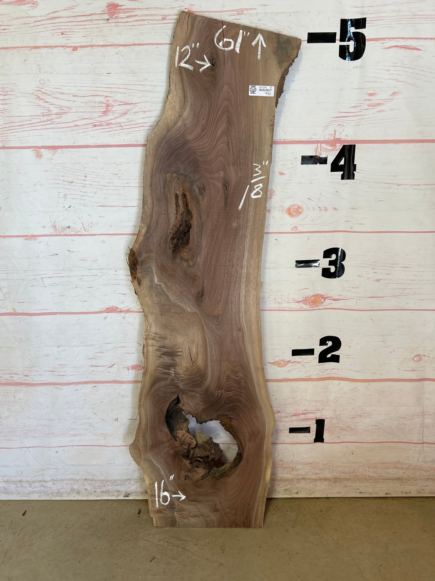 Live Edge Walnut Sku#25126-9