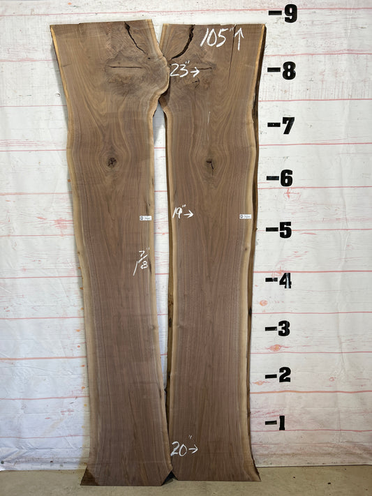 Live Edge Walnut Set Sku#26184K-58