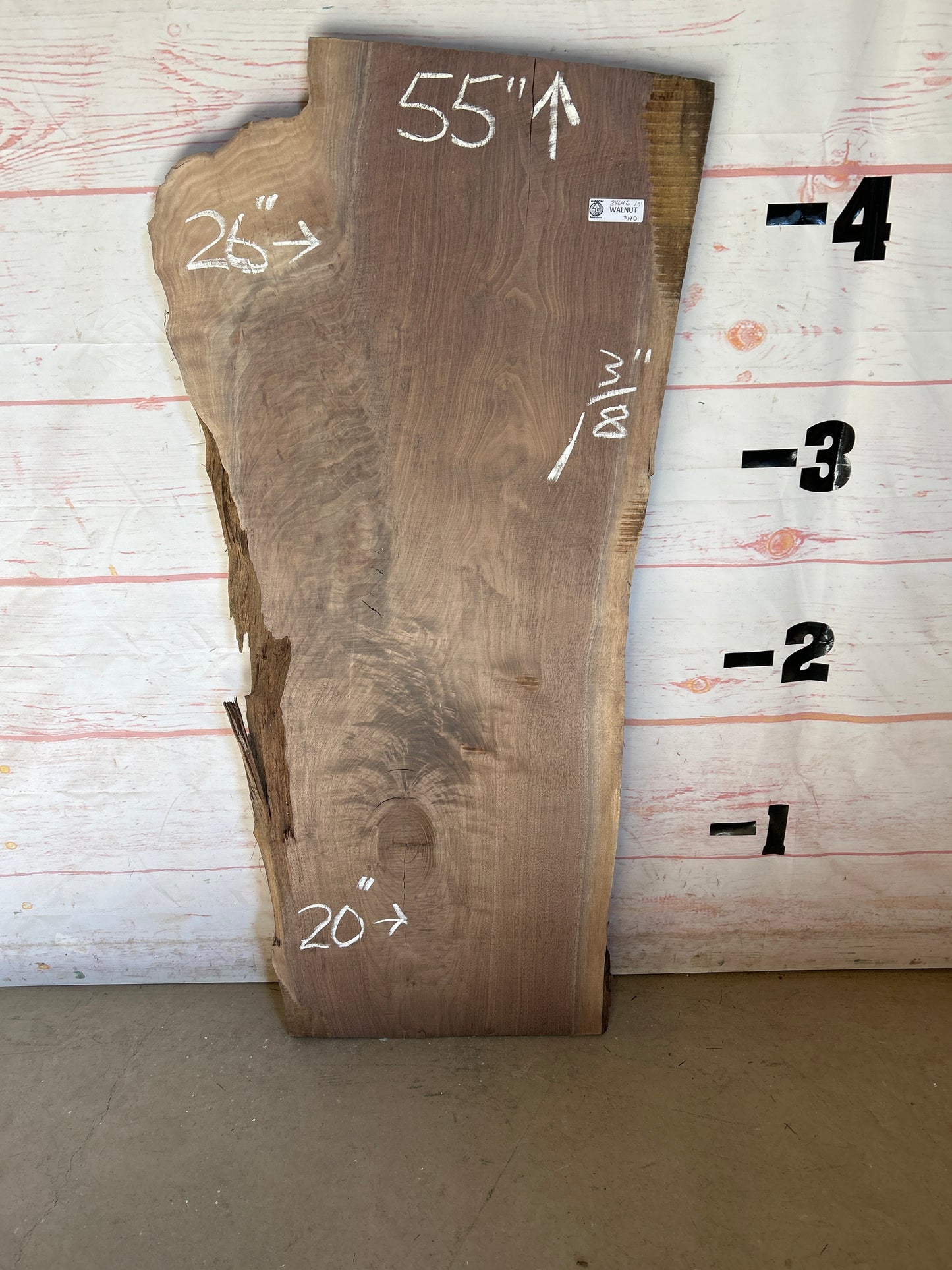 Live Edge Walnut Sku#24646A-13